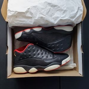 2015 Air Jordan Retro 13 Low Men's Size 10.5 Bred Black Red